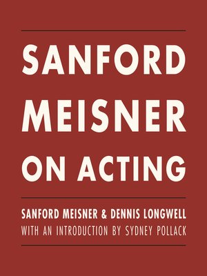 cover image of Sanford Meisner on Acting